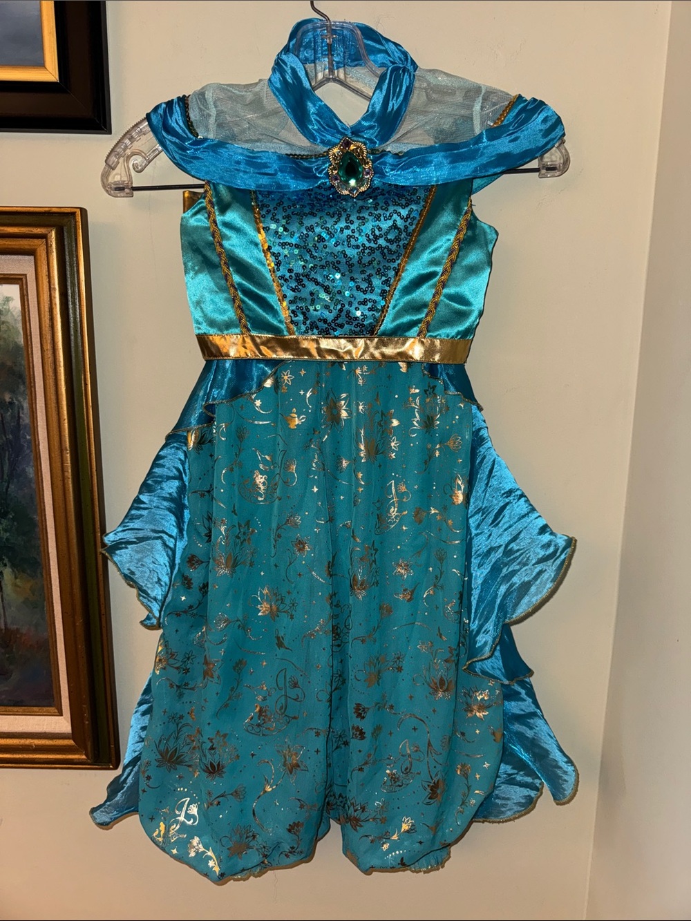 Disney Vintage Arabian Princess Jasmine 2PC Halloween Costume 5/6 Small Years